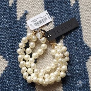 J CREW Pearl Twisted Hammock Bracelet